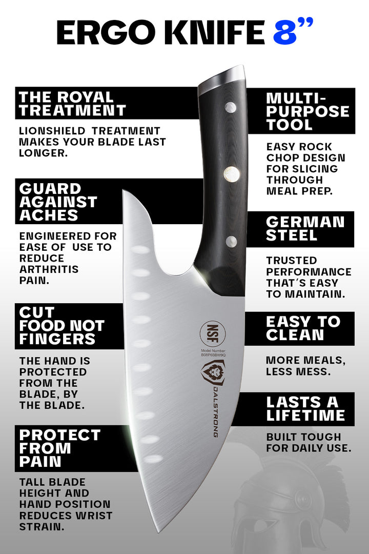 Guardian Chef's Knife 8" | Ergonomic | Gladiator Series | Dalstrong ©