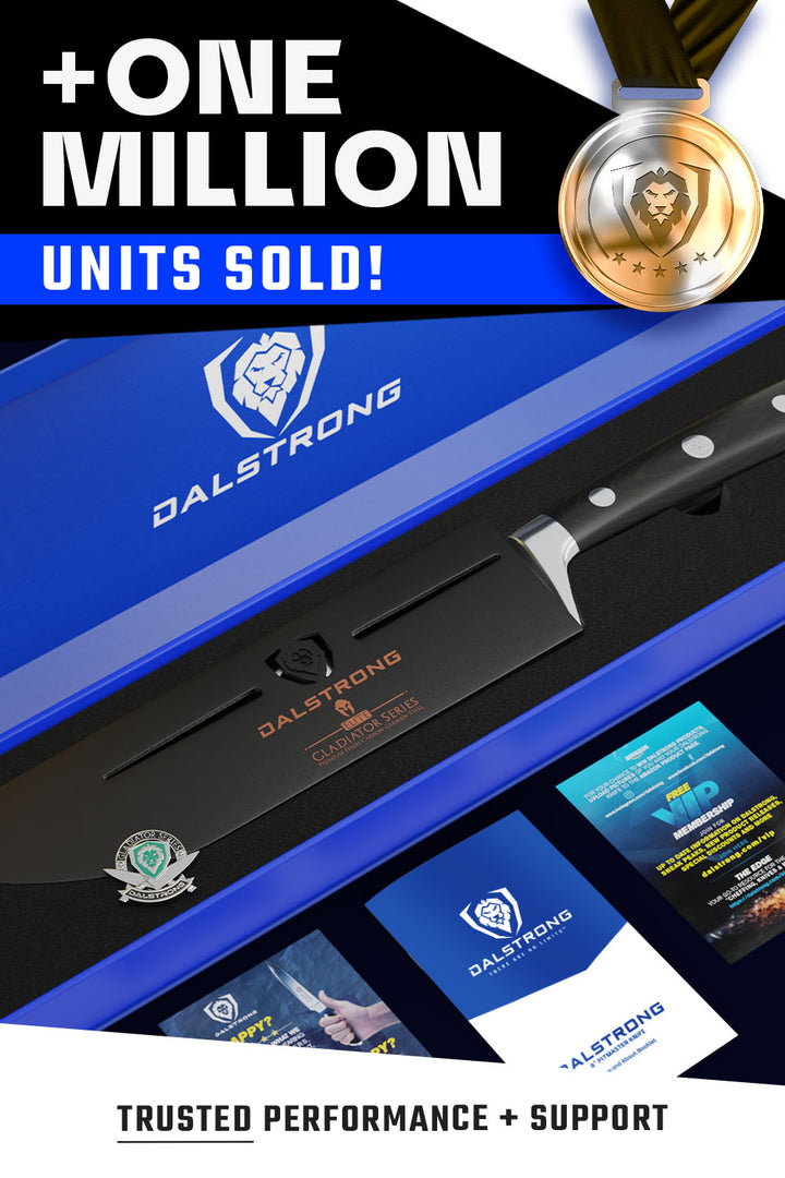 BBQ & Pitmaster Meat Knife 8" with Forked Tip & Bottle Opener | Gladiator Series | NSF Certified | Dalstrong ©