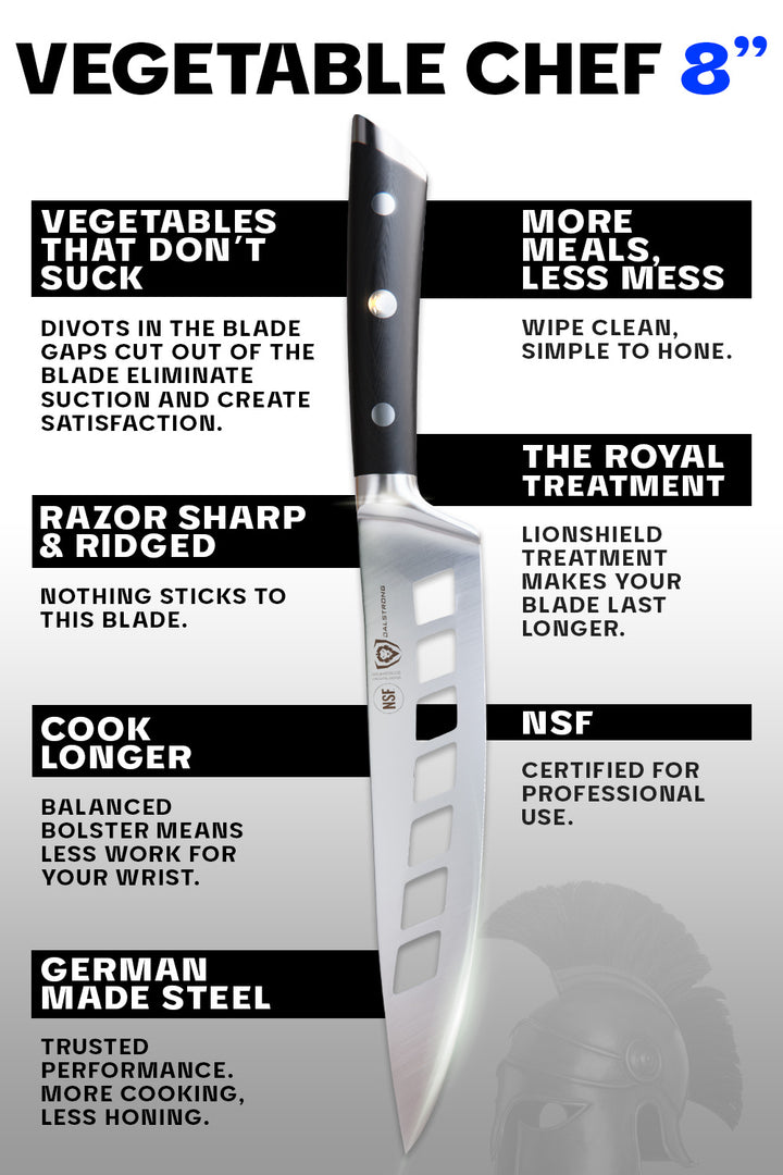Vegetable Knife 8" | The Deflector | Gladiator Series | Dalstrong ©