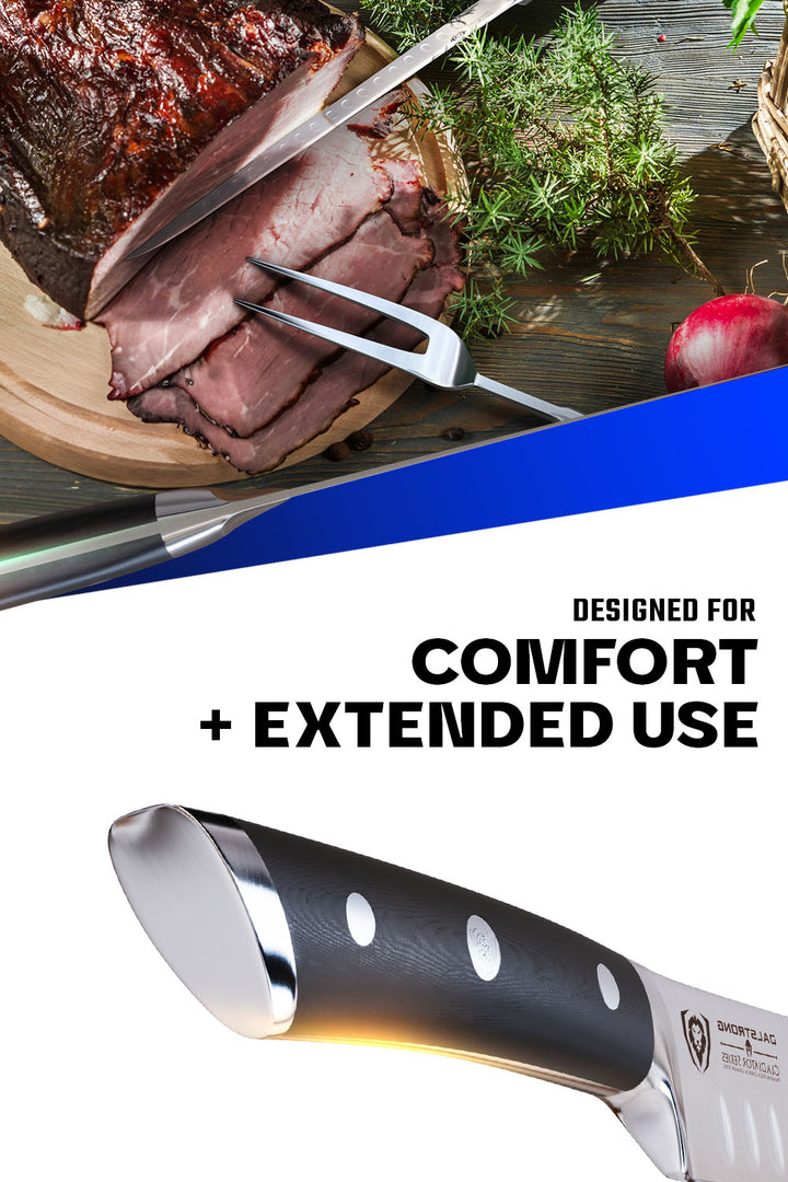Carving Knife & Fork Set 9" | Gladiator Series | NSF Certified | Dalstrong ©