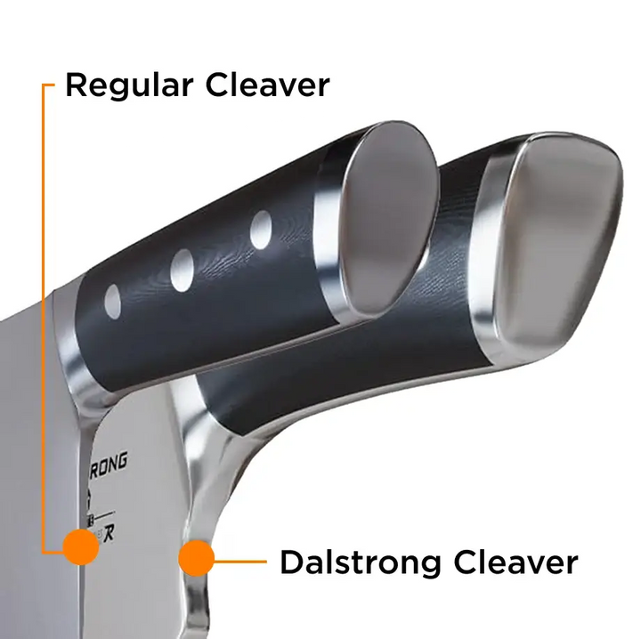 Meat Prep Bundle | 9" Obliterator Meat Cleaver with Stand + 8" Chef & Cleaver Hybrid Crixus Knife