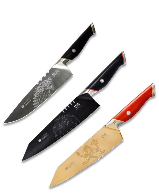 Game of Thrones™  Bundle | House Stark™  & House Lannister™  & House Targaryen™  8" Chef Knives
