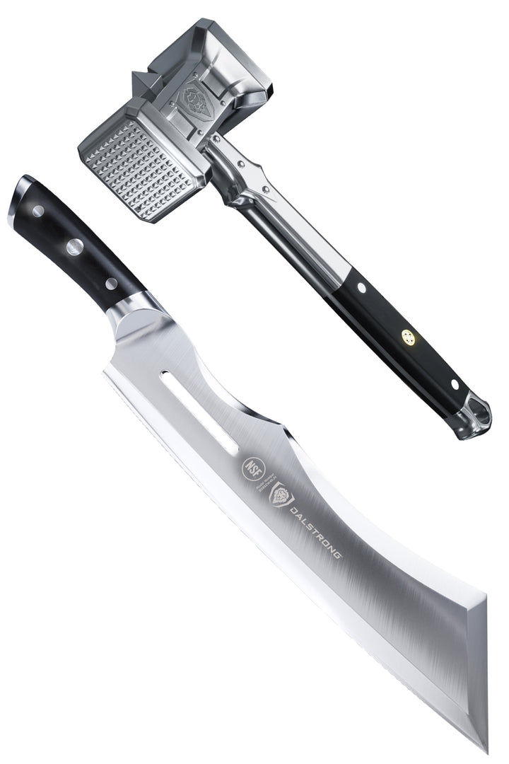 The Gladiator Bundle | 14" Annihilator Meat Cleaver + 15" Meat Tenderizer