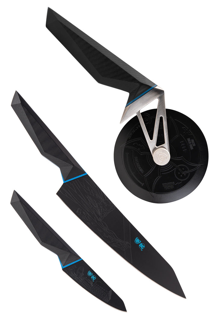 Batman™ Edition Bundle | Knife Set + Pizza Wheel | Dalstrong ©