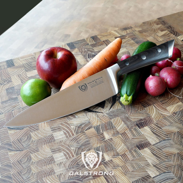 Chef Knife 8" | Faux Wood ABS Handle | Gladiator Series | NSF Certified | Dalstrong ©
