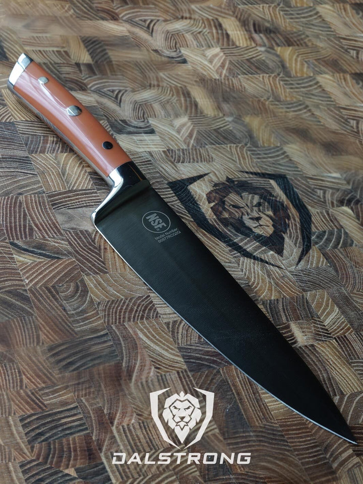 Chef Knife 8" | Orange ABS Handle | Gladiator Series | NSF Certified | Dalstrong ©