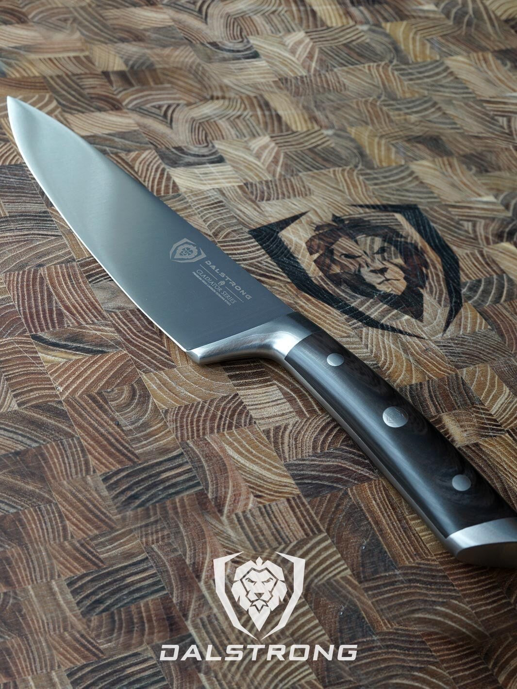 Chef Knife 8" | Faux Wood ABS Handle | Gladiator Series | NSF Certified | Dalstrong ©