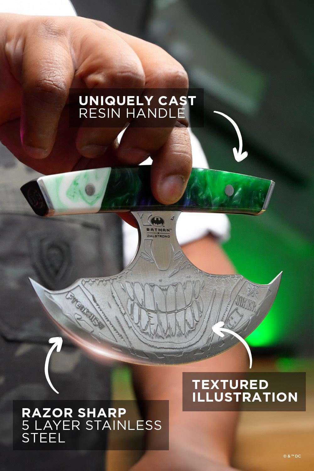 Ulu Knife 7" | THE JOKER™ Edition | Dalstrong ©