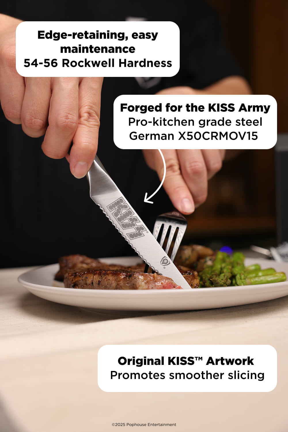 4 Piece Steak Knife Set | KISS™ x Dalstrong Collection | Dalstrong ©