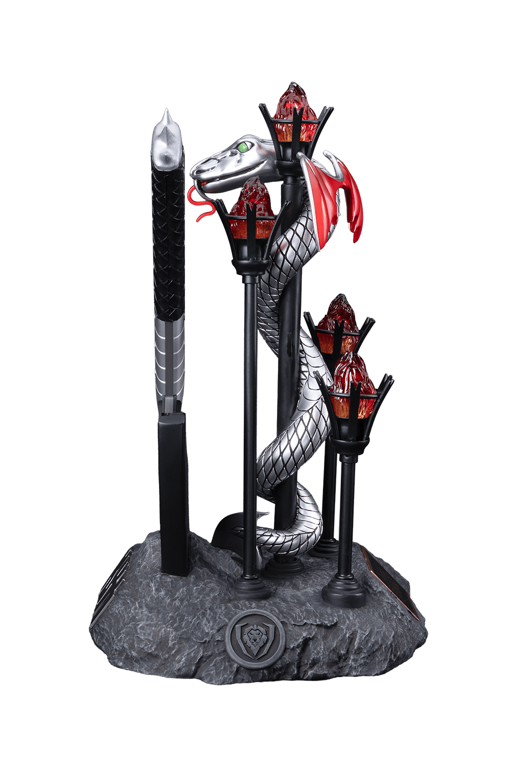 KISS™ x StudioForge™ | Gene Simmons’ HELLFIRE DEMON AXE | 7.5” Collector’s Meat Axe & Display Stand