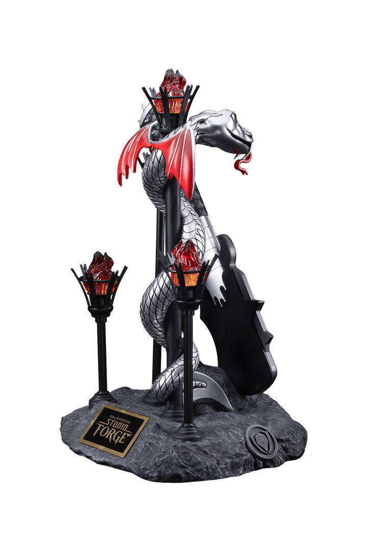 KISS™ x StudioForge™ | Gene Simmons’ HELLFIRE DEMON AXE | 7.5” Collector’s Meat Axe & Display Stand