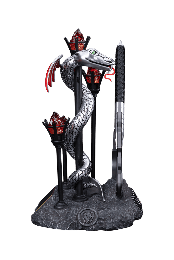 KISS™ x StudioForge™ | Gene Simmons’ HELLFIRE DEMON AXE | 7.5” Collector’s Meat Axe & Display Stand