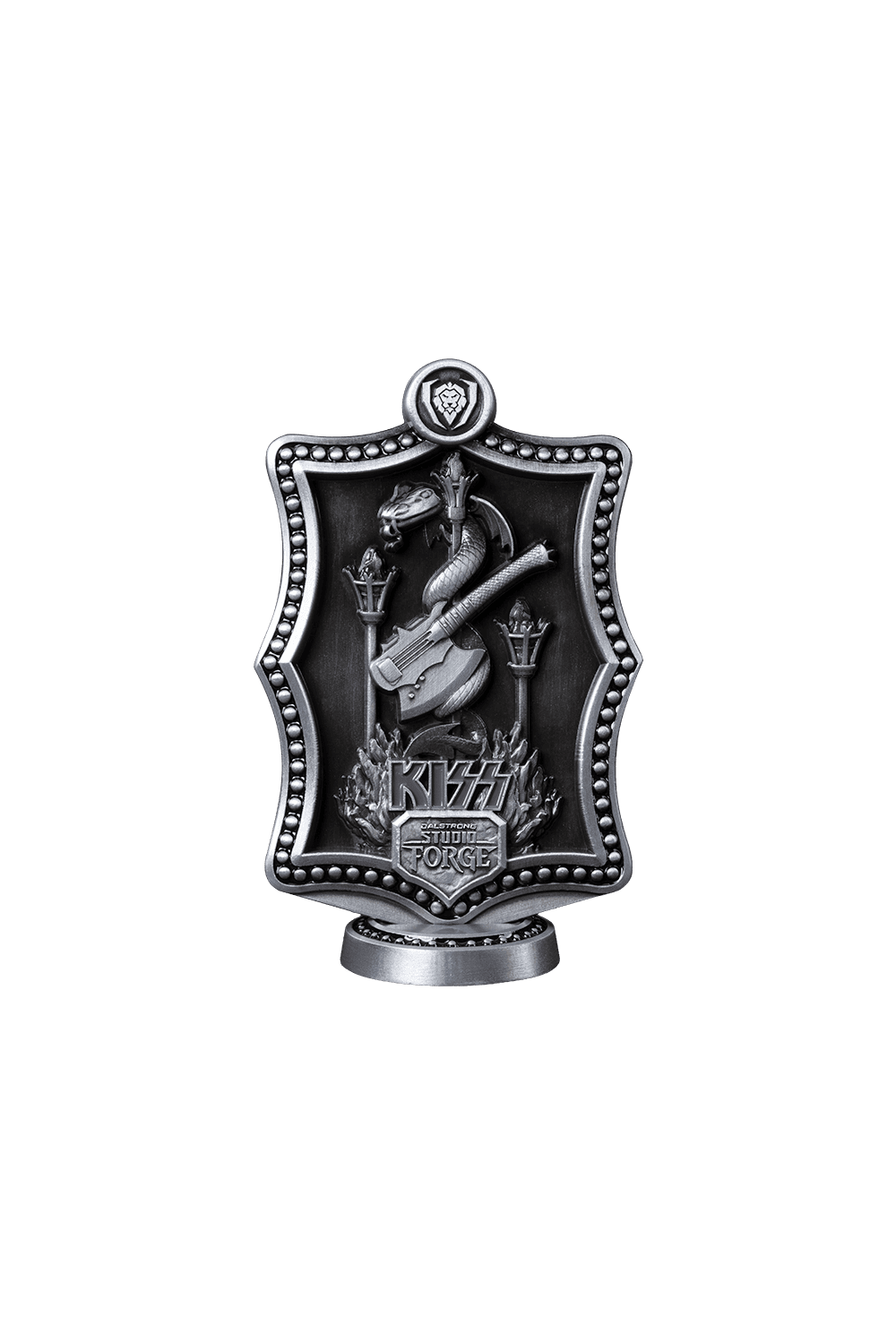 KISS™ x StudioForge™ | Gene Simmons’ HELLFIRE DEMON AXE | 7.5” Collector’s Meat Axe & Display Stand