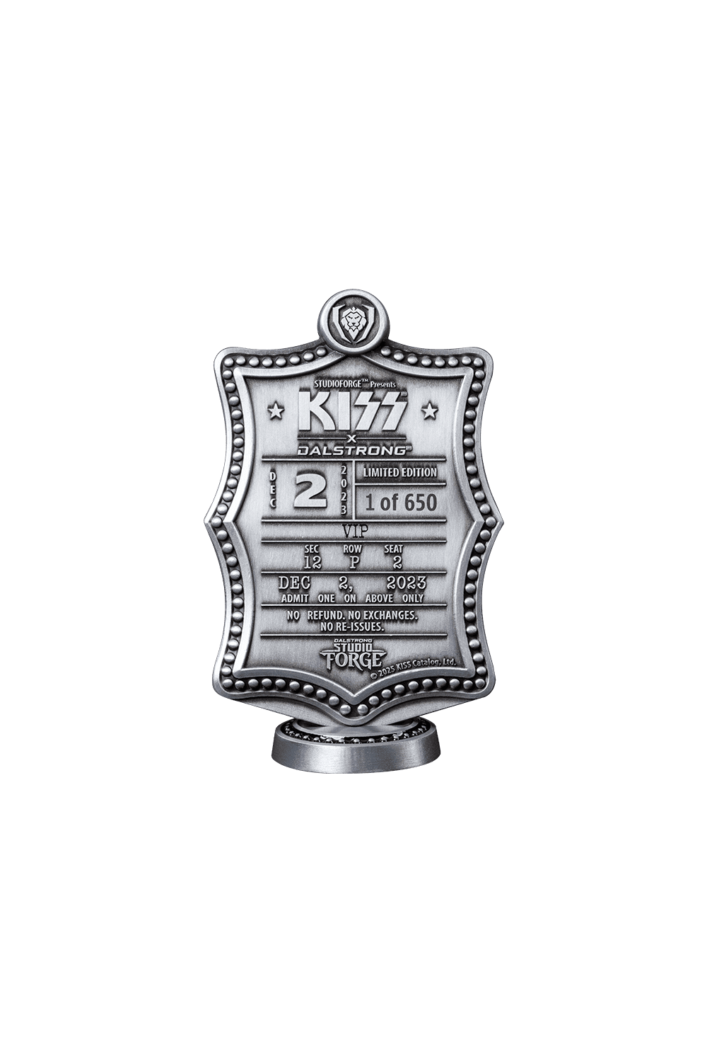 KISS™ x StudioForge™ | Gene Simmons’ HELLFIRE DEMON AXE | 7.5” Collector’s Meat Axe & Display Stand