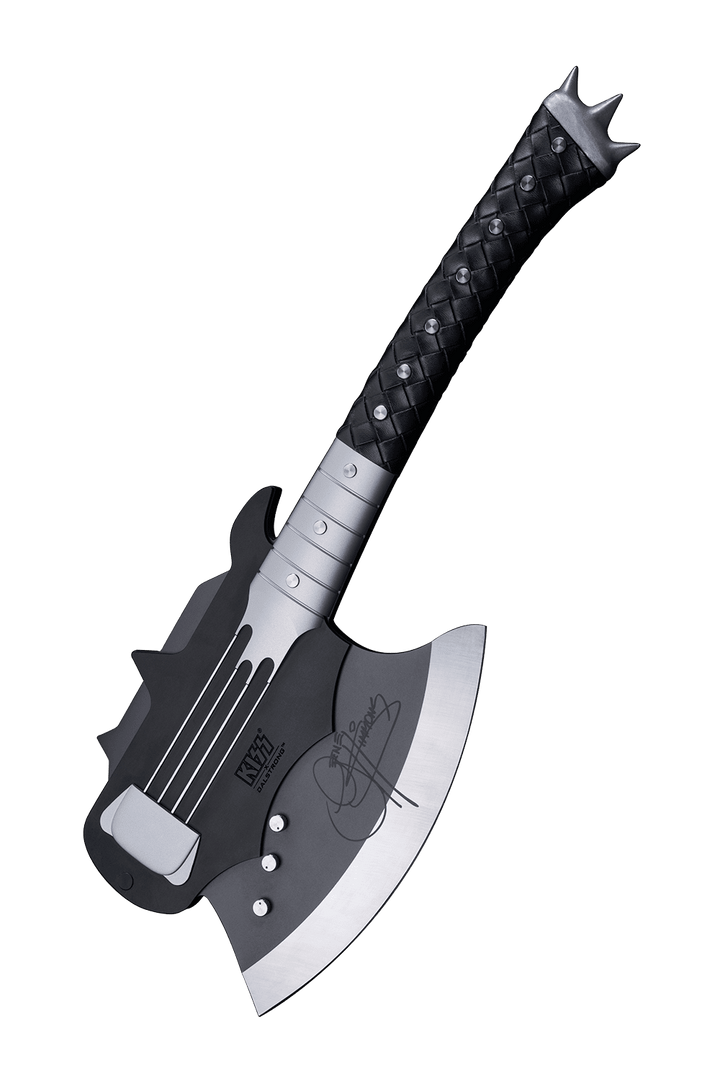 KISS™ x StudioForge™ | Gene Simmons’ HELLFIRE DEMON AXE | 7.5” Collector’s Meat Axe & Display Stand
