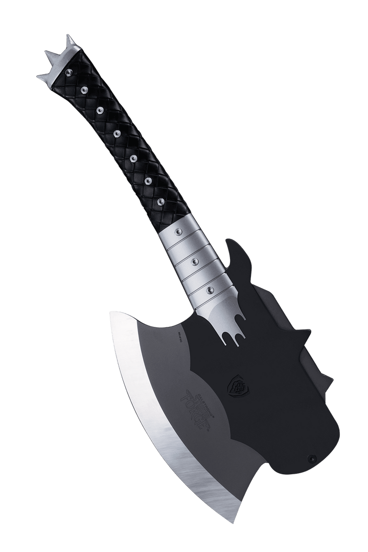 KISS™ x StudioForge™ | Gene Simmons’ HELLFIRE DEMON AXE | 7.5” Collector’s Meat Axe & Display Stand