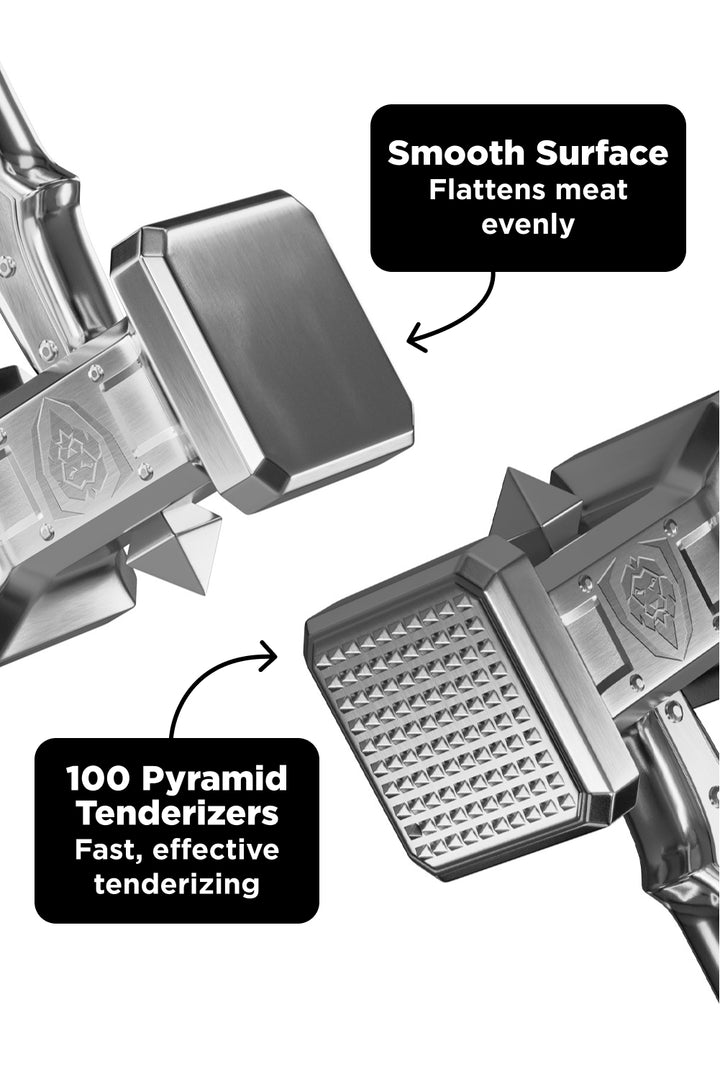 The Gladiator Bundle | 14" Annihilator Meat Cleaver + 15" Meat Tenderizer