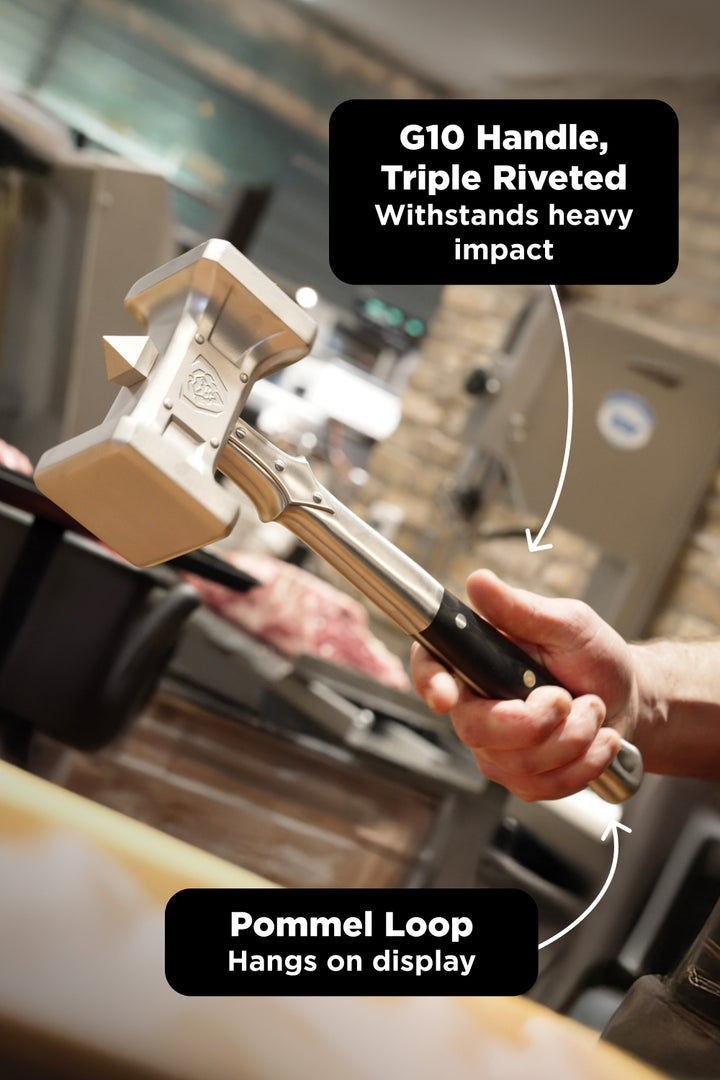 The Gladiator Bundle | 14" Annihilator Meat Cleaver + 15" Meat Tenderizer