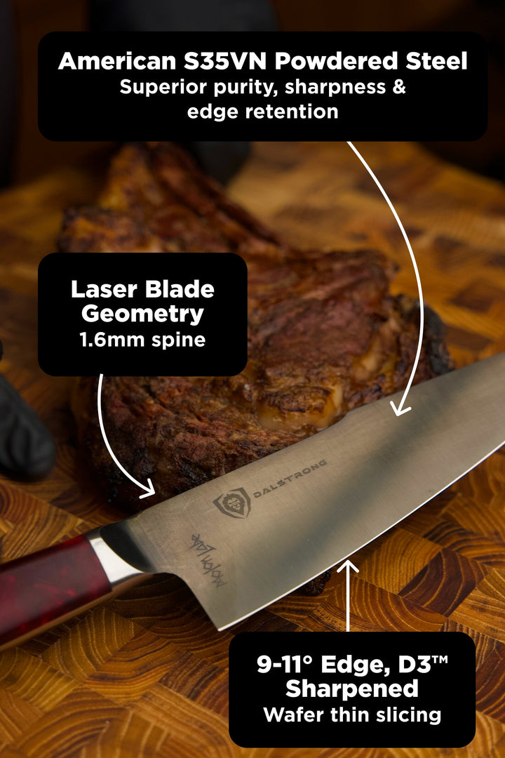 Spartan Ghost Bundle | 8" Chef + 4" Paring + 7" Santoku
