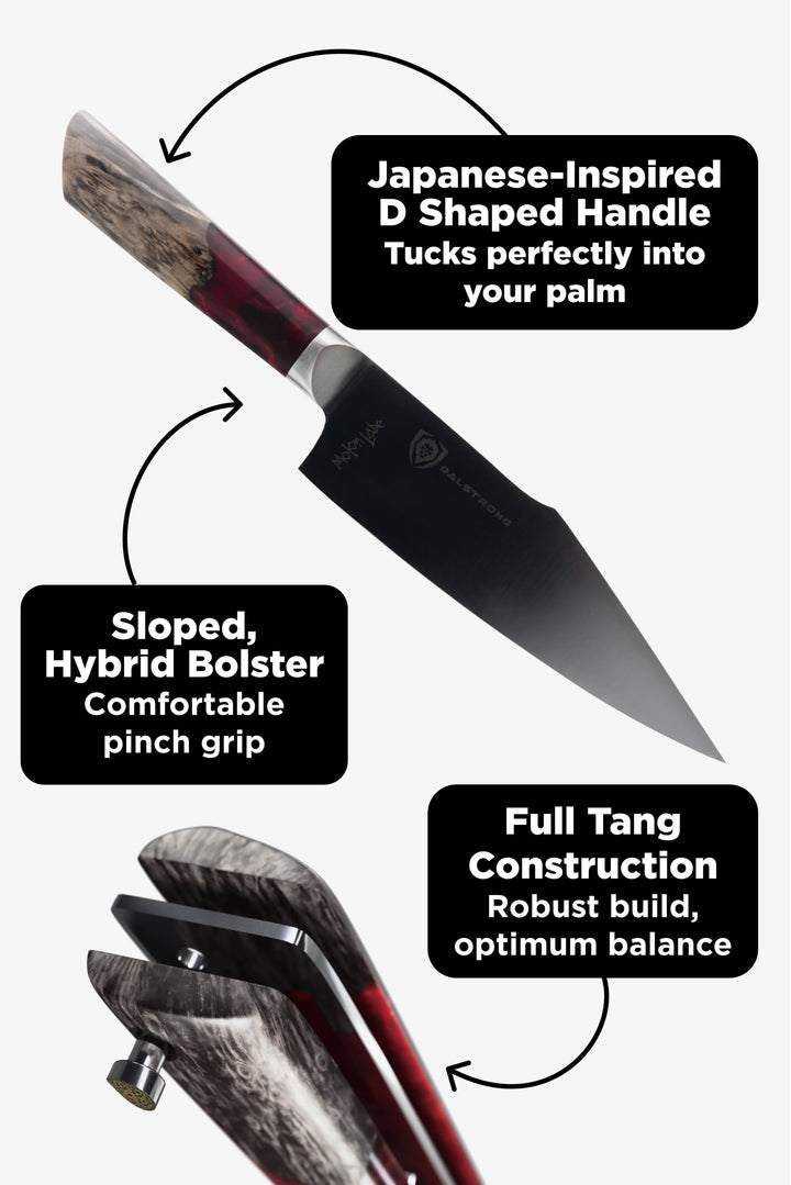 Spartan Ghost Bundle | 8" Chef + 4" Paring + 7" Santoku