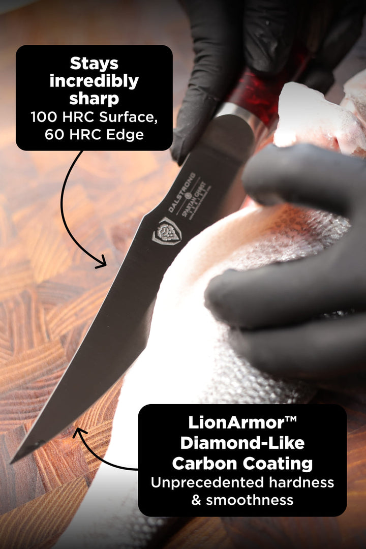 Curved Fillet Knife 6.5" | Spartan Ghost Series | Dalstrong ©
