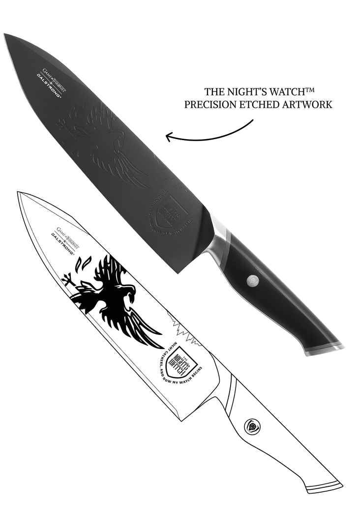 Chef Knife 8" | Game of Thrones™ Edition | Night's Watch™ | Dalstrong ©