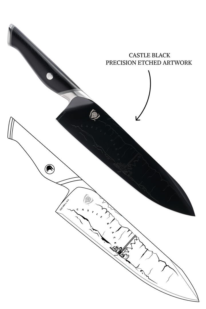 Chef Knife 8" | Game of Thrones™ Edition | Night's Watch™ | Dalstrong ©