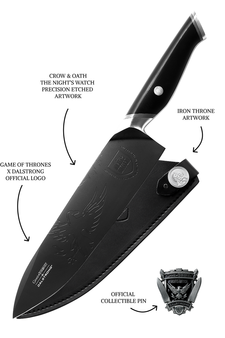Chef Knife 8" | Game of Thrones™ Edition | Night's Watch™ | Dalstrong ©