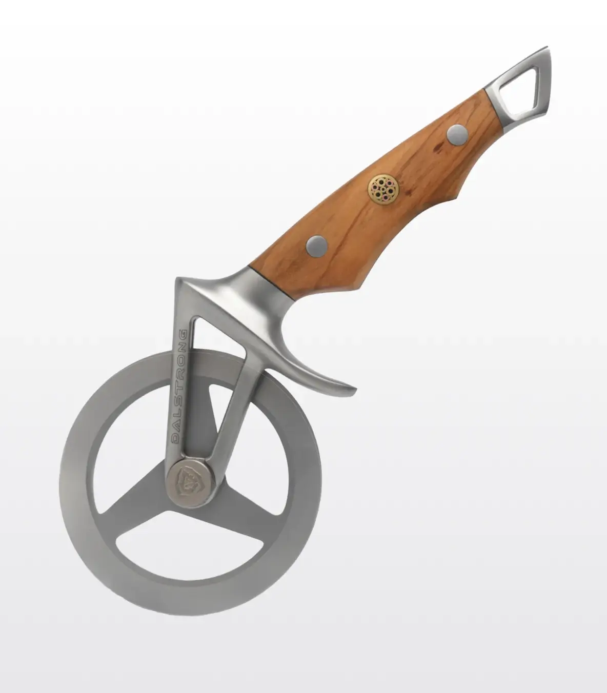 Pizza Wheel & Cutter | Olive Wood Handle | Dalstrong ©