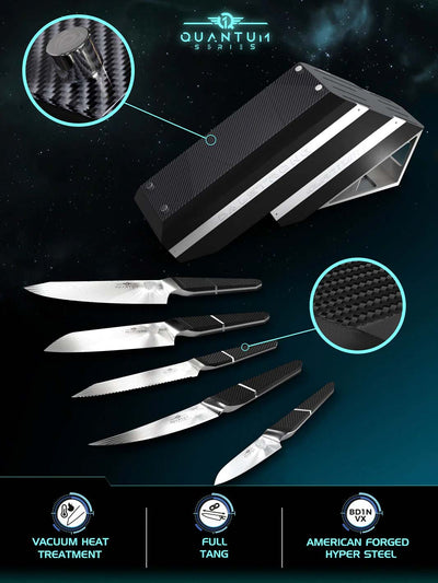 5 Piece Knife Block Set | Quantum 1 Series | Dalstrong ©