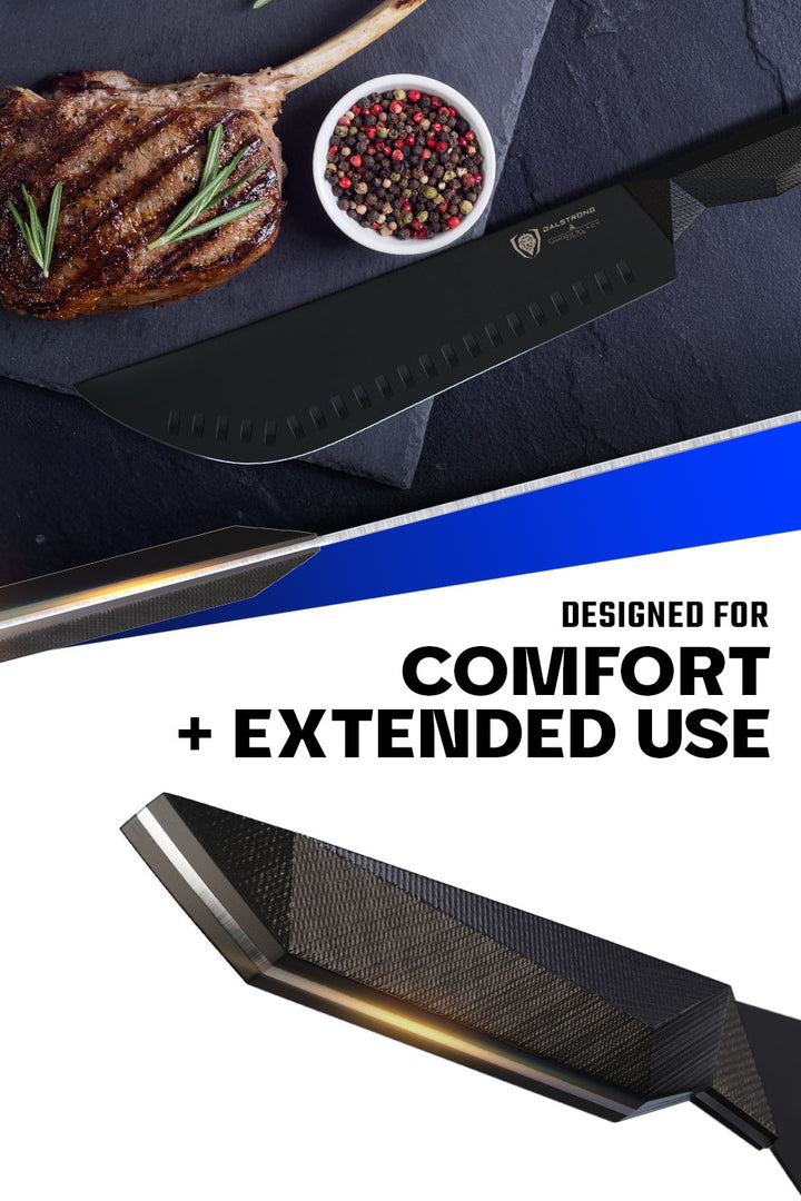 Bull Nose Butcher Knife 10" | Shadow Black Series | NSF Certified | Dalstrong ©
