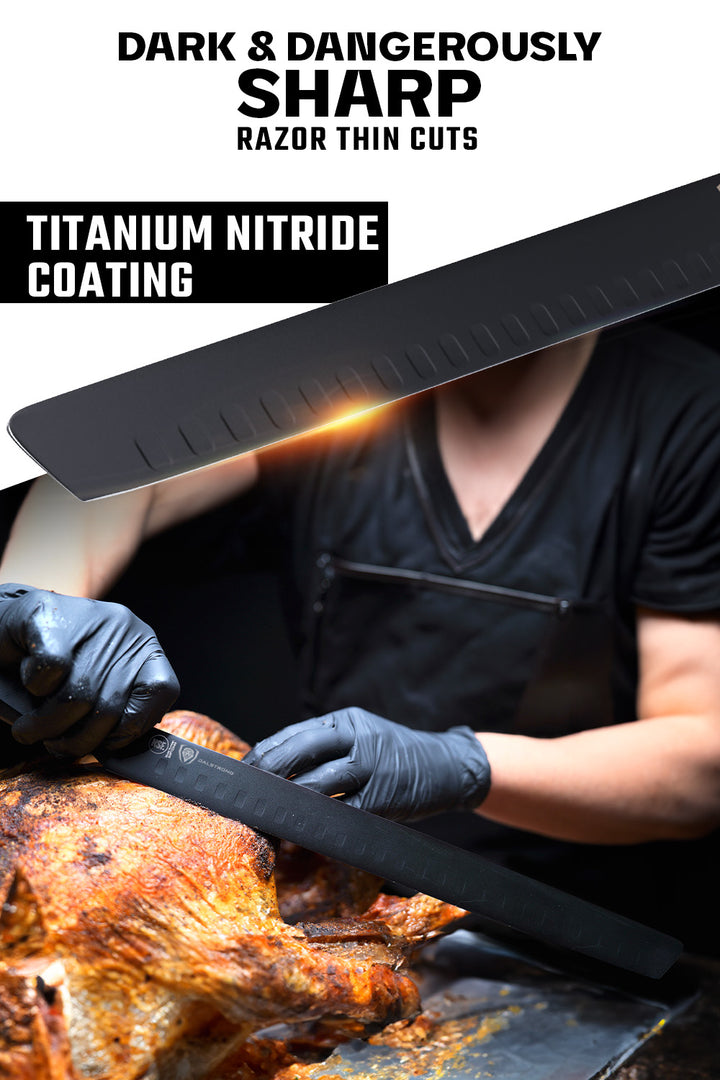 Slicing & Carving Knife 12" | Shadow Black Series | NSF Certified | Dalstrong ©
