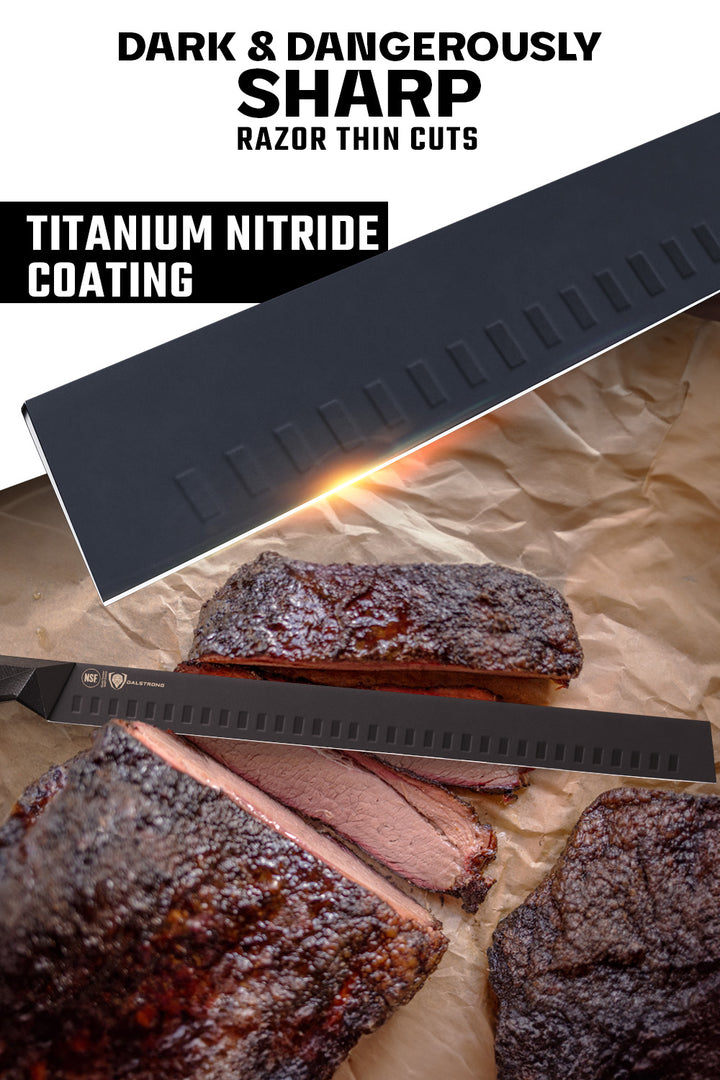 Slicing & Carving Knife 14" | Shadow Black Series | NSF Certified | Dalstrong ©