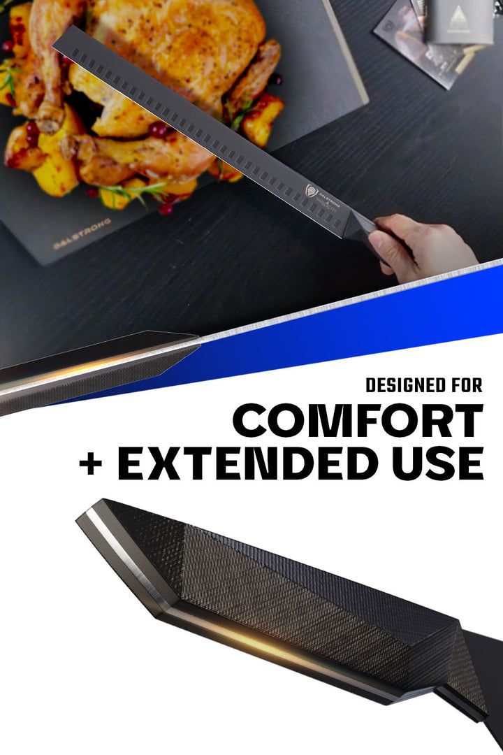 Slicing & Carving Knife 14" | Shadow Black Series | NSF Certified | Dalstrong ©
