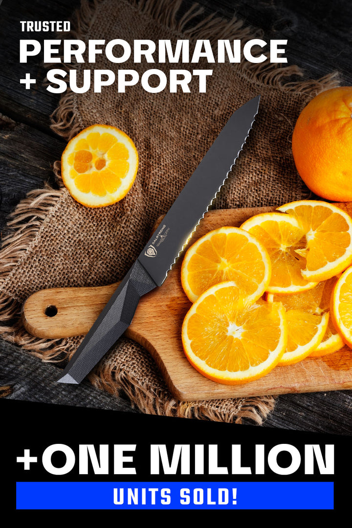 Serrated Utility Knife 6.5"  | Shadow Black Series | NSF Certified | Dalstrong ©