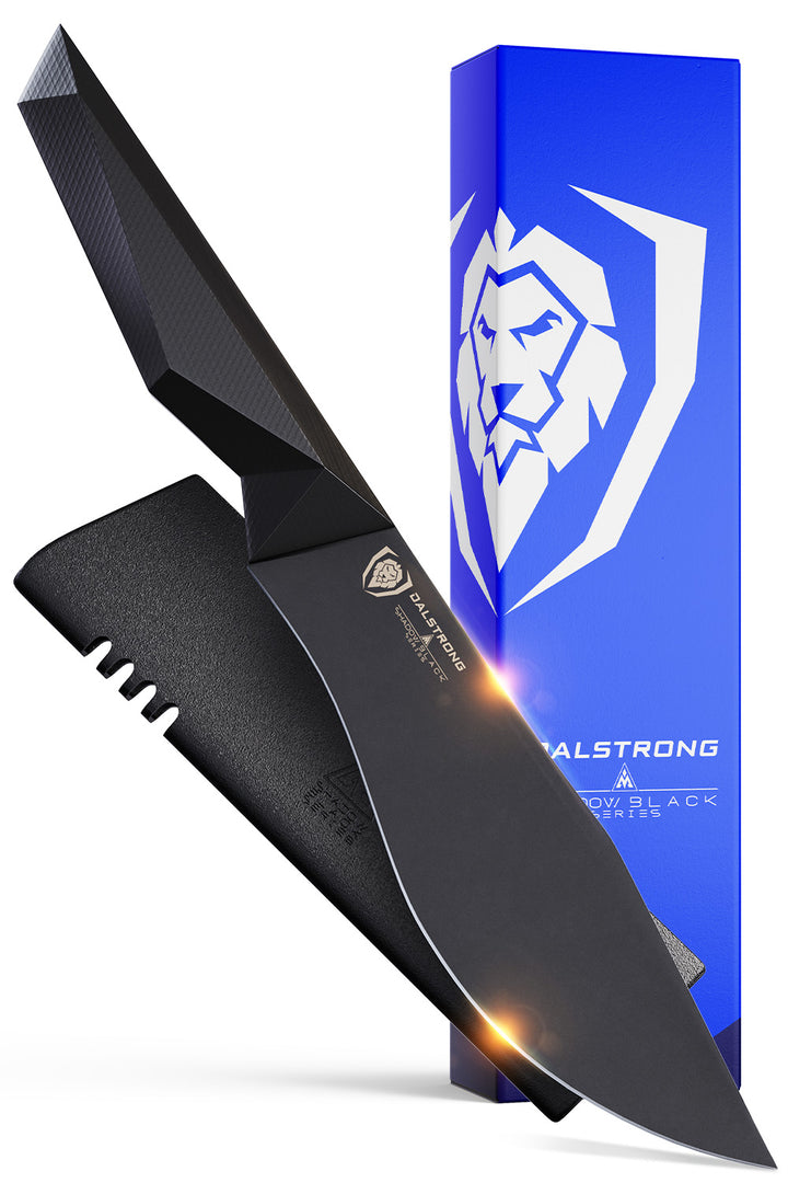 Chef & Cleaver Hybrid 'Barong' Knife 7" | Shadow Black Series | NSF Certified | Dalstrong ©