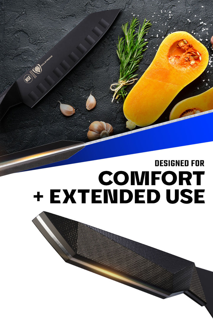 Santoku Knife 7" | NSF Certified | Shadow Black Series | Dalstrong ©