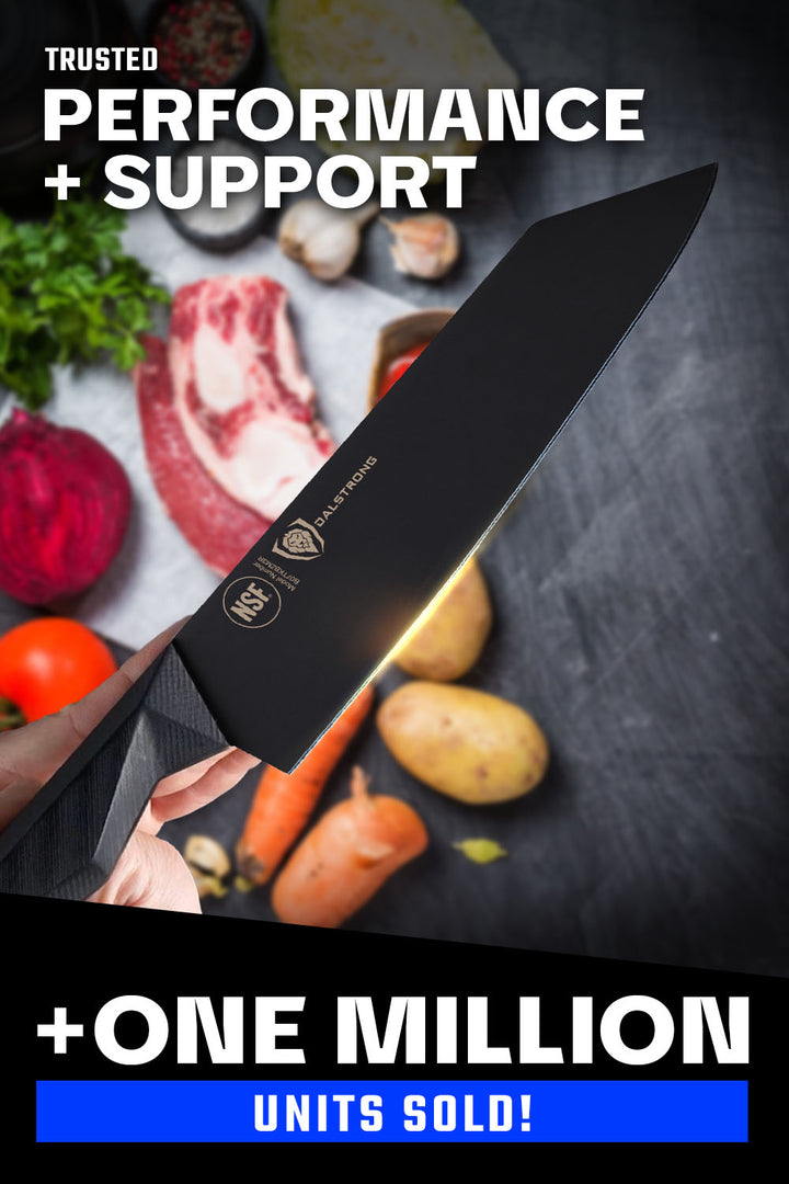 Kiritsuke Chef's Knife 8.5" | Shadow Black Series | NSF Certified | Dalstrong ©