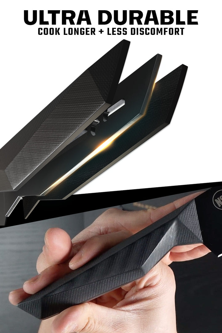 Cleaver Hybrid Chef's Knife 8" | Crixus | NSF Certified | Shadow Black Series | Dalstrong ©