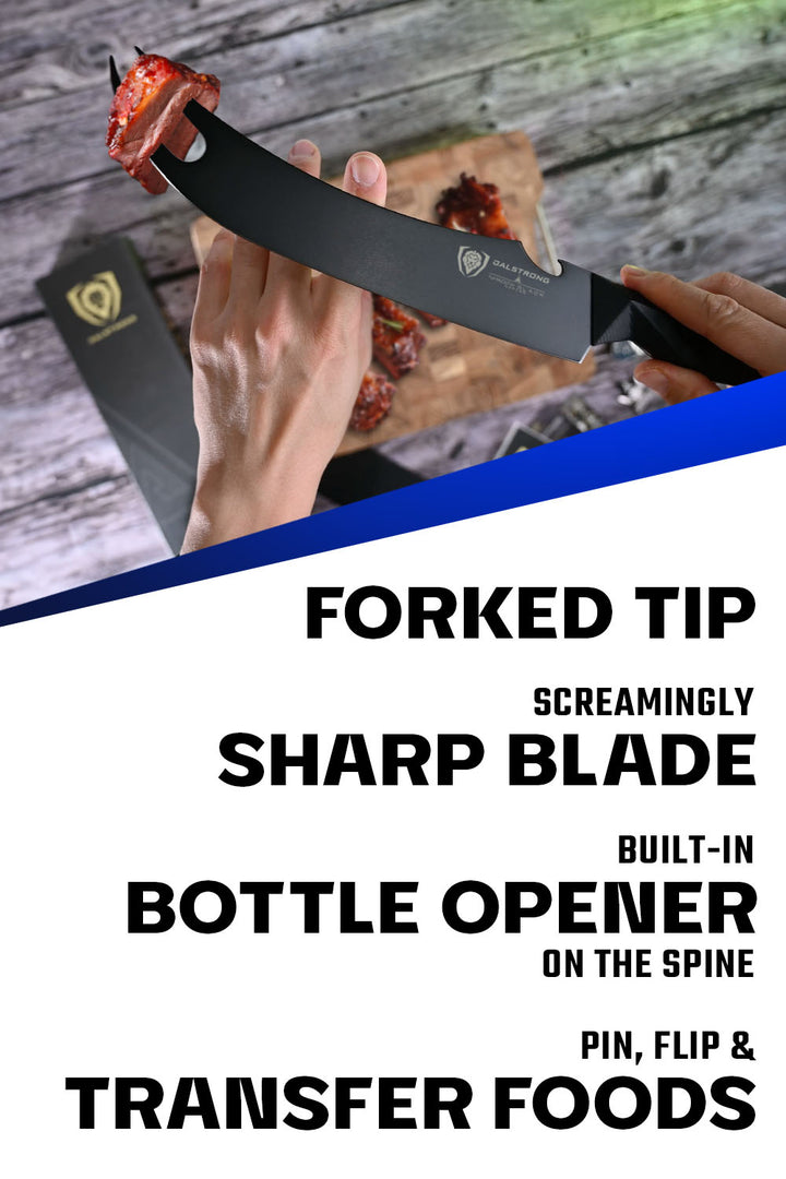 BBQ Pitmaster Knife 9" | Shadow Black Series | NSF Certified | Dalstrong ©