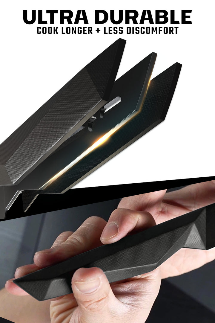 Carving Knife & Fork Set 9" | Shadow Black Series | NSF Certified | Dalstrong ©