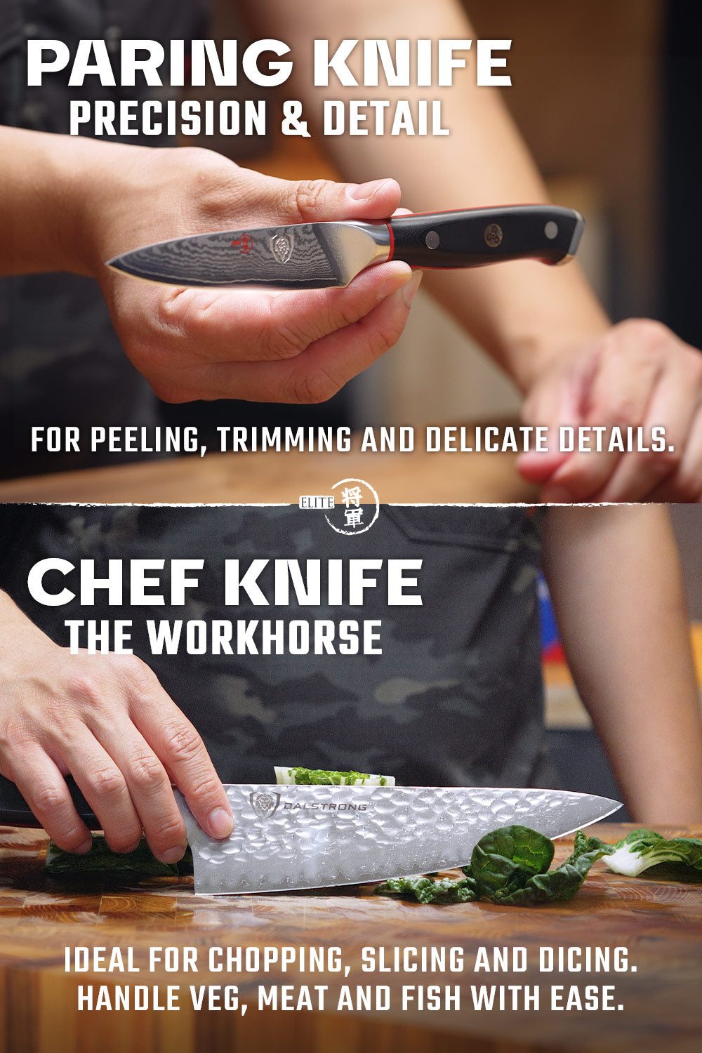 2 Piece Set | Chef Knife & Paring Knife | ELITE Shogun Series | Dalstrong ©