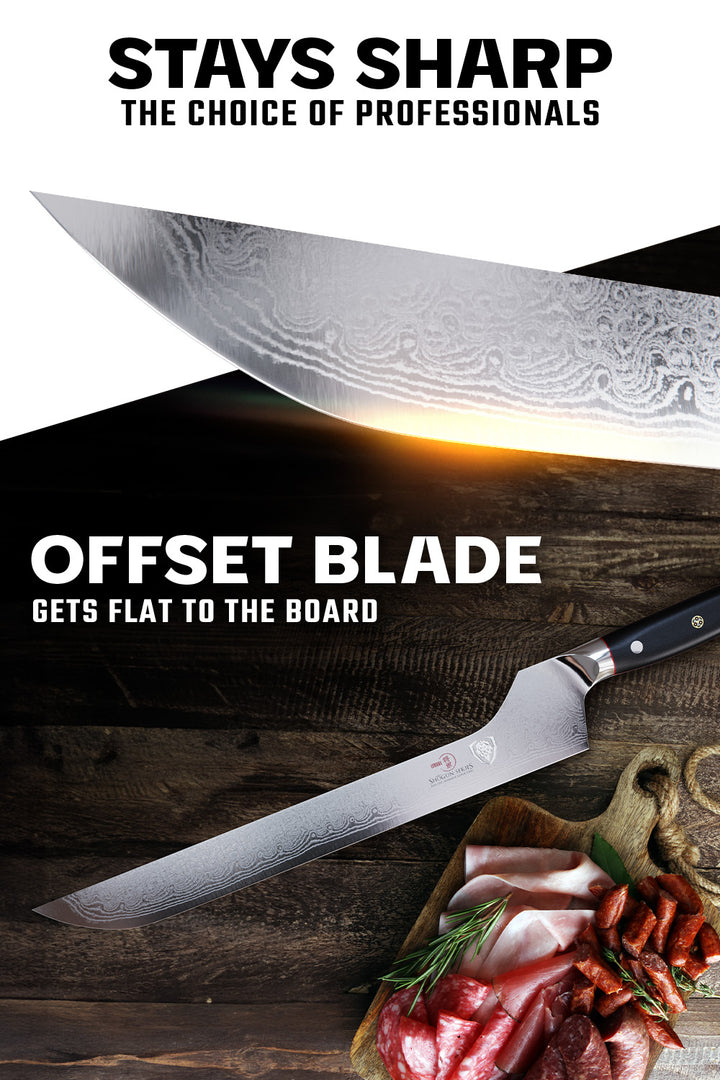 Offset Slicing Carving Knife 12" | Shogun Series ELITE | Dalstrong ©