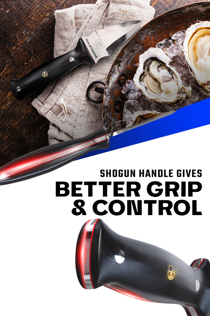 Professional Oyster & Clam Shucking Knife 3.5" | Shogun Series ELITE | Dalstrong ©