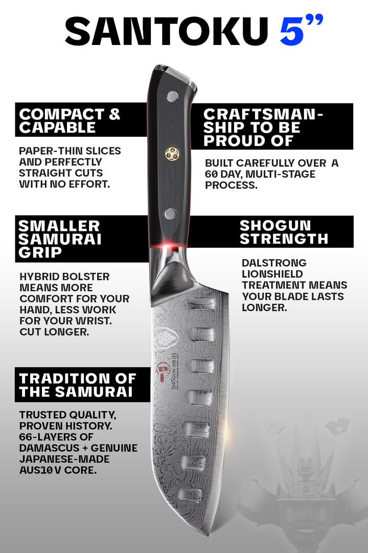 Santoku Knife 5" | Shogun Series ELITE | Dalstrong ©