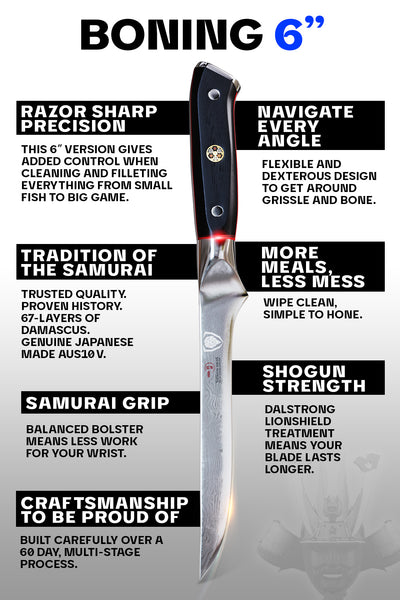 Boning Knife 6" | Shogun Series ELITE | Dalstrong ©