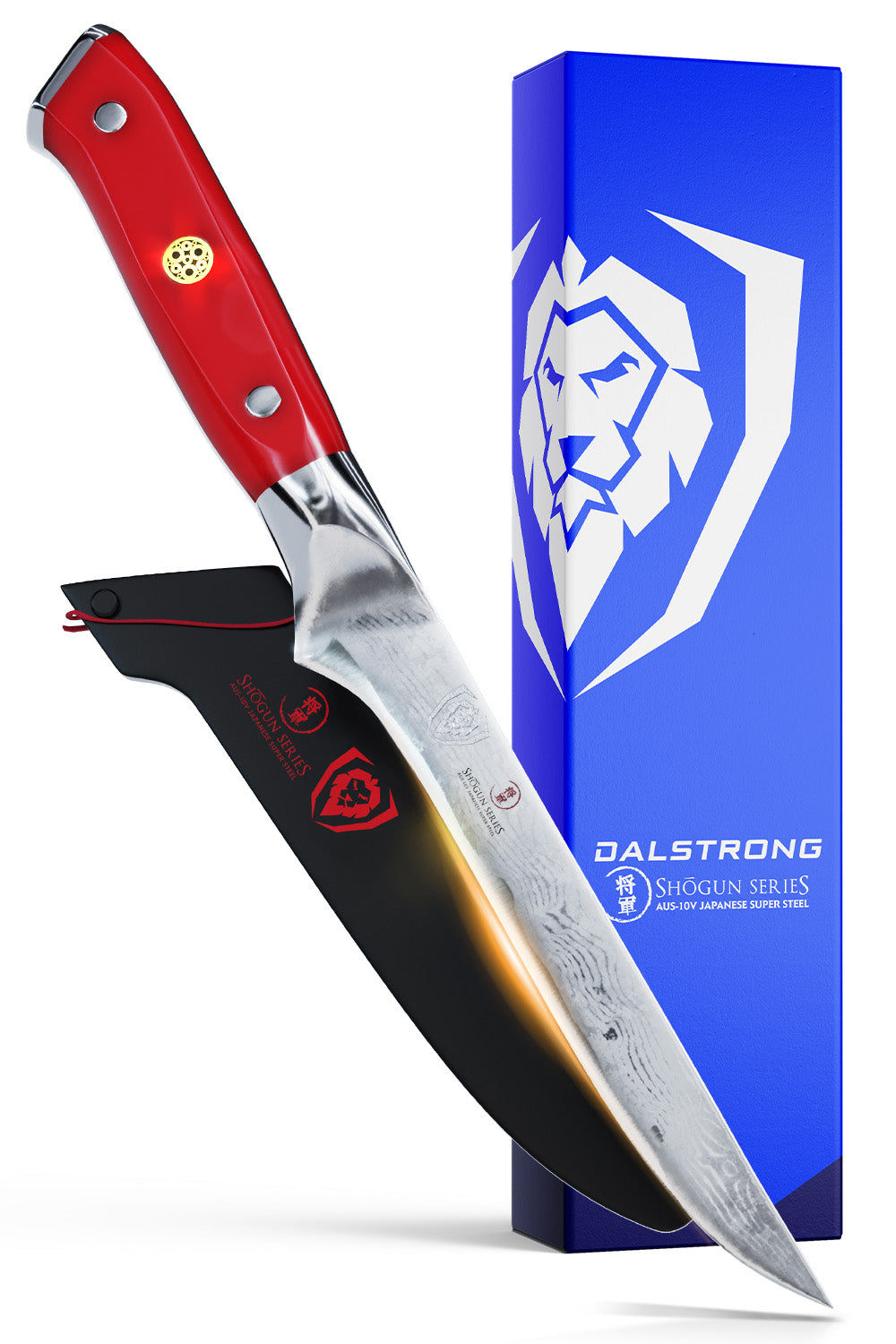 Boning Knife 6" | Crimson Red ABS Handle | Shogun Series | Dalstrong ©