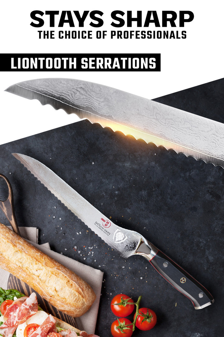 Serrated Offset Knife 8" | Shogun Series ELITE | Dalstrong ©
