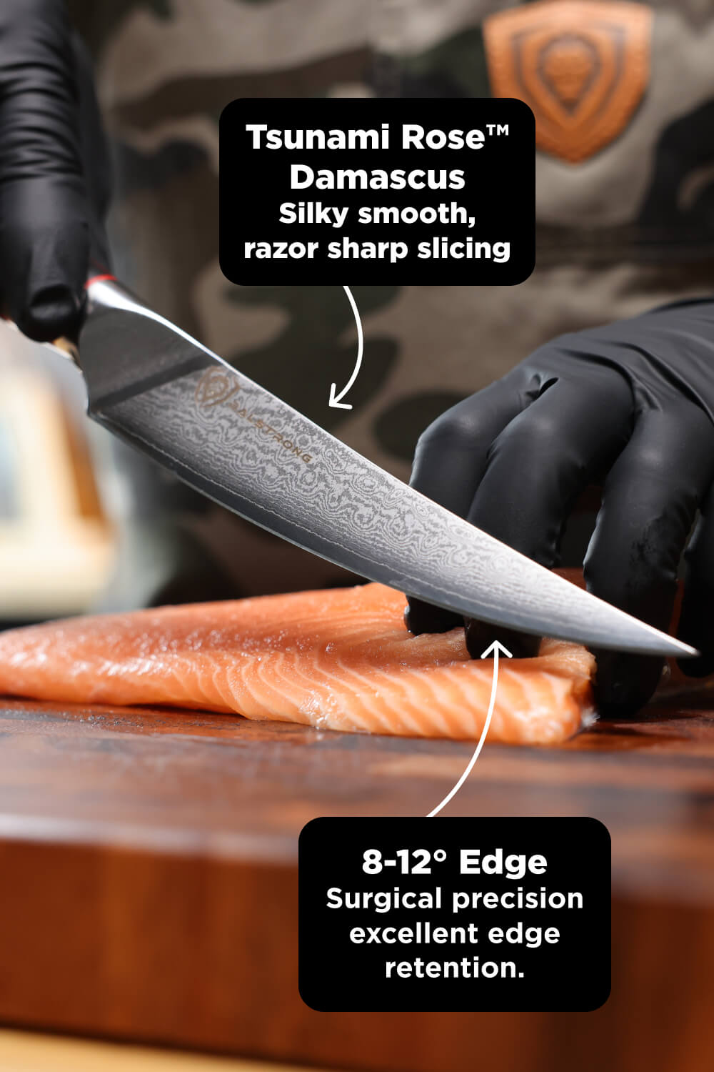 Slicing Knife 12" + Fillet Knife 6" + Meat Fork | Shogun Series | Elite