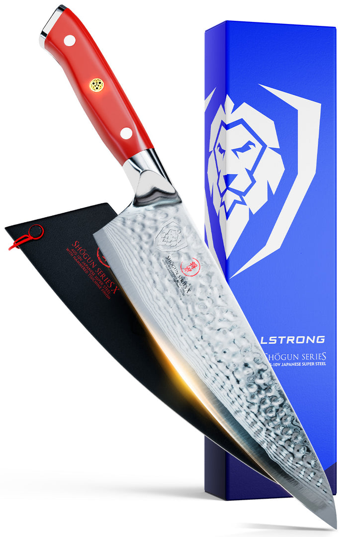Chef's Knife 8" | Crimson Red Handle | Shogun Series X | Dalstrong ©